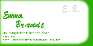 emma brandt business card